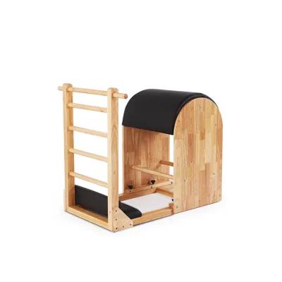 Durably Designed Yoga Pilates Equipment Oak Wooden Pilates Ladder Barrel Fitness Barrel