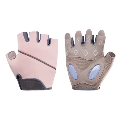 Anti-Slip Spandex+Nylon Half Finger Workout Hand Gloves Hook Loop Closure for Unisex Weightlifting Wrist Support Custom Logo Gym