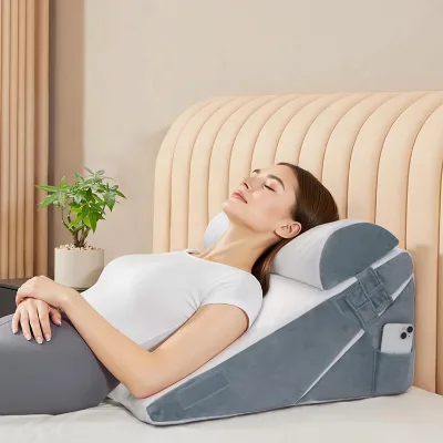 3PCS Orthopedic Headboard Bed Wedge Pillows Set for After Surgery Adjustable Pillow Wedge for Sleeping