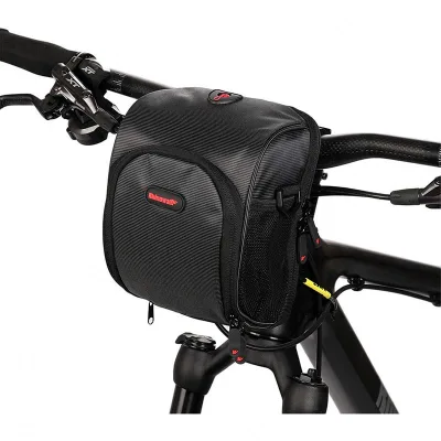 Adjustable Waxed Canvas Bike Bag Large Rear Rack Trunk Carrying Handle Waterproof Bicycle Pannier Special Purpose Large Case