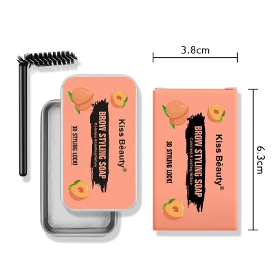 Long Lasting OEM Brow Styling Eyebrow Soap Wax Dense Eyes Brow Transparent Makeup Styling Gel Wax with Brushes Cosmetics Tools