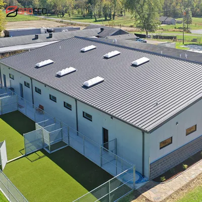 BRDECO PU Insulated Metal Roof Sandwich Panel Supplier for Metal Building Animal Shelter