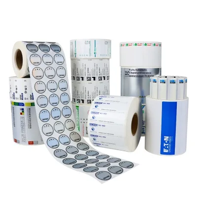 Custom Adhesive Labels Sealing Stickers QR Codes Transparent Hot-Stamped Logo Printing Roll Packaging for Agriculture Use