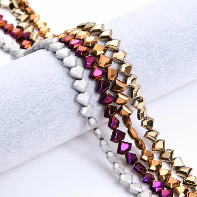 Wholesale Jewelry 8x8mm Triangle Shape Non Magnetic Hematite Beads