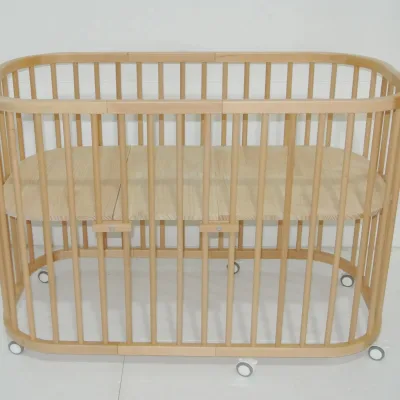 Dual Purpose Multifunction High Quality Custom Design Sleeping Foldable Cot Baby Bed and Chair