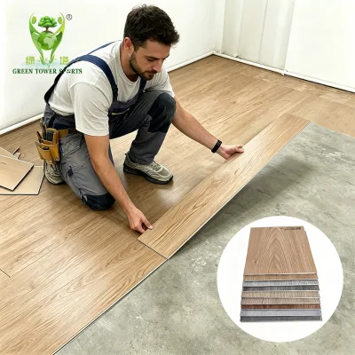 Easy Install 4.2mm SPC Click Floor Rigid Core Luxury Vinyl Plank LVP Waterproof Flooring for Commercial Residential Apartment