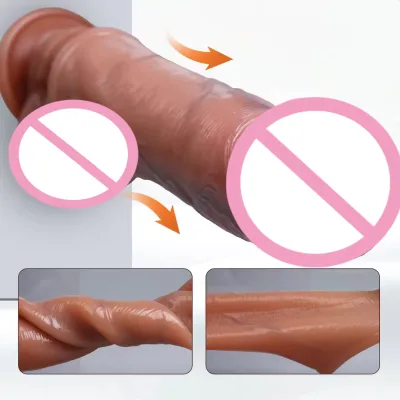 Male Realistic Penis Sleeve Penis Extension Sleeve with Cock Ring, Silicone Penis Enlarger Sleeve Small Penis Sheath sex toys