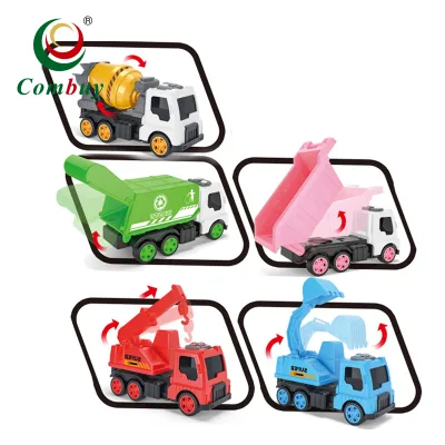 Engineering Vehicle Excavator Mini Car Crane Friction Truck Toy