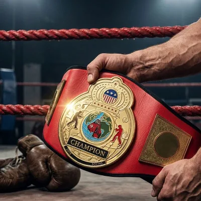 Customizable Personalized Logo Premium Leather & Metal Plates Custom Boxing & Sports Award Championship Belt Factory Wholesale