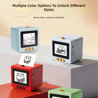 HD Portable Wrong Question Printer Sorting Tool AI Voice 1920x1080 Resolution 57x25mm Paper Size for Homework AI printer