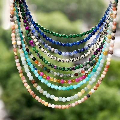 Hot-Selling Sporty Pearl Women's Colorful Resin Handmade Bamboo Chain Beaded Necklace Cross-Border Exclusive Fashion Holiday