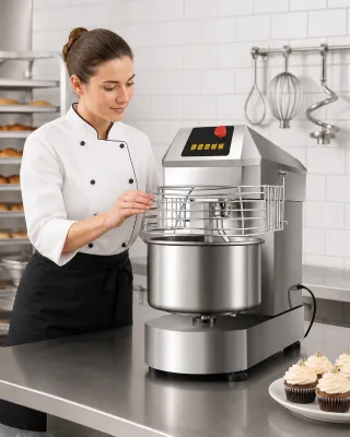 Dual-action Double Speed 8KG 20L Electric Industrial Bread Pizza Bakery Mixer Stainless Steel Pure Copper Motor Commercial Flour
