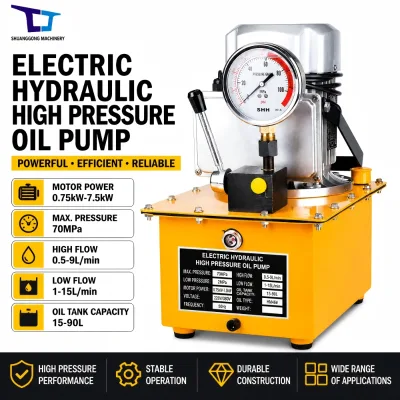 SG Brand 220V/380V Electric Hydraulic Pump Station 70MPa 0.55-11kw Motor Power 1 Year Warranty for Crimping Tool Wholesale Price