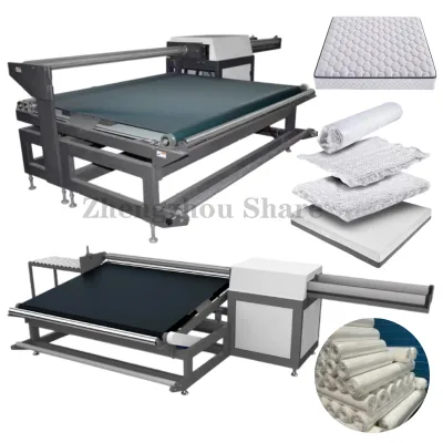King Size Vacuum Roll Pack Machine Foam Mattress Compressed and Rolling Machine