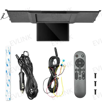 17.3 ''inch Roof Mount Monitor for Tesla Model Y HD USB Optional Car Roof Flip Down Monitor IPS Screen with USB/HD-MI Port