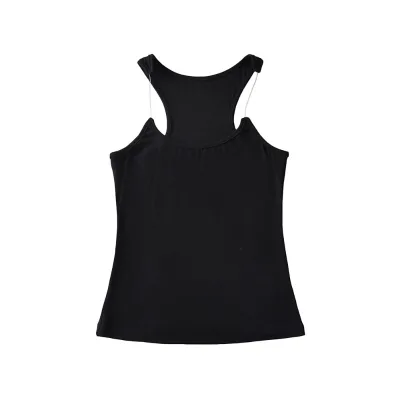Rib Stretchy Knit Fabric Top Invisibility Strap Sexy Design Slim Fitting Basic Women's Tank Top