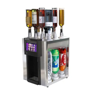 Smart Stainless Steel Cocktail Machine Touch Screen App-Controlled Bartender Robot Air Pressure Hotel Household RV Use