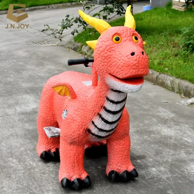JNKY-15 High Quality Cartoon Electric Dinosaur Ride Battery Car for Kids - Animatronic Dinosaur Toy for Park Mall