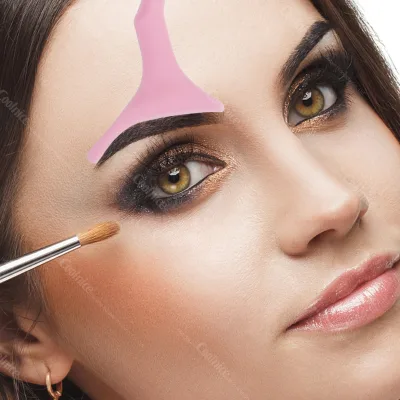 Eyebrow Stencils, Eye Brow Template, Eyebrow Shaping Kit, 6 Styles Reusable Eyebrow Tool , Washable