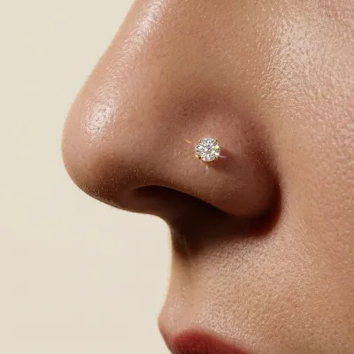 PDANY Single 2mm 3mm 4mm 5mm 925 Sterling Silver Trendy Wedding Gift Classic Zircon Nose Ring