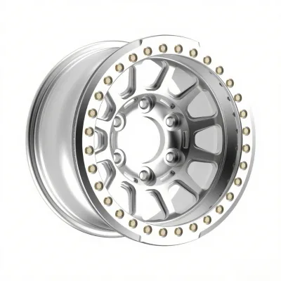 New Design Silver Machined 17 Inch Aluminum Alloy Deep Dish Rims 6x135 Forged Beadlock Wheels for Ford 150