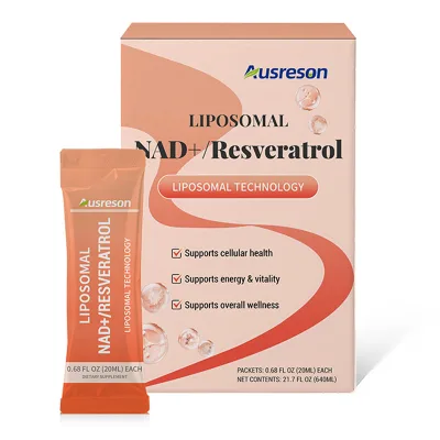 Ausreson Liposomal Resveratrol Oral Fast Dissolving Powder Supplement Collagen Liposomal Resveratrol Fast Dissolving Powder