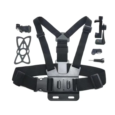 High Quality Easy Install Phone Holder Chest Adjustable Body Mount Belt Chest Strap Phone Head Strap Belt
