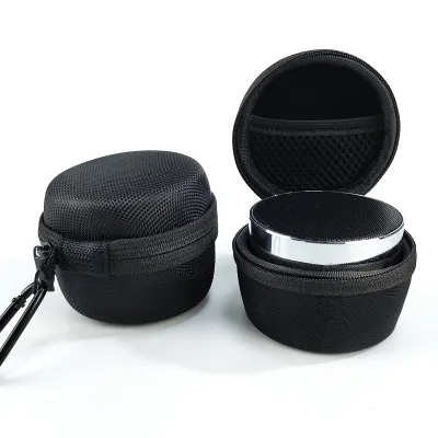 Black Speaker Protective Storage Case With Mesh Bag Waterproof Portable Speaker Case With Hook Hard EVA Case