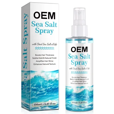 Customizable Organic Red Algae Aloe Vera Kelp Sea Salt Hair Spray Featuring Natural Texture Strong Hair Styling Private