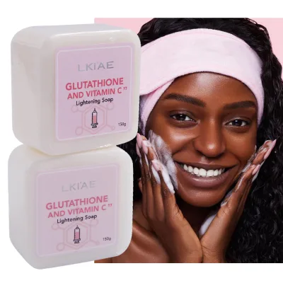Factory Latest Basic Cleaning Handmade Skin Brightening Collagen Vitamin C Gluta Whitening Private Label  Soap for Black Skin