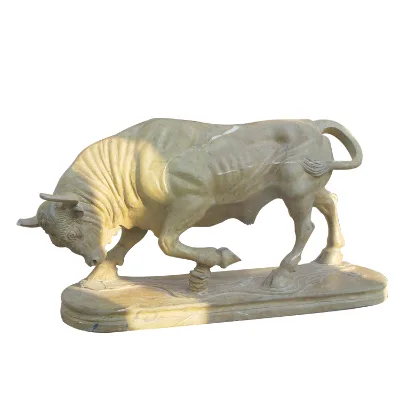 Stone Carving Bull Head Sculpture