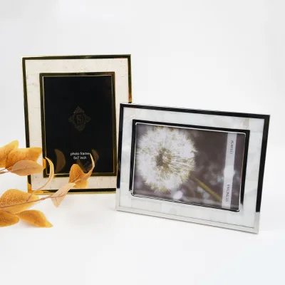 Luxury European Style Vintage Metal Stainless Steel Photo Frame with Clear Visuals