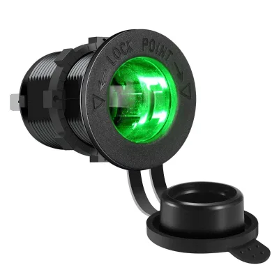12V DC CIGARETTE LIGHT SOCKET AFAPTER WITH   LED