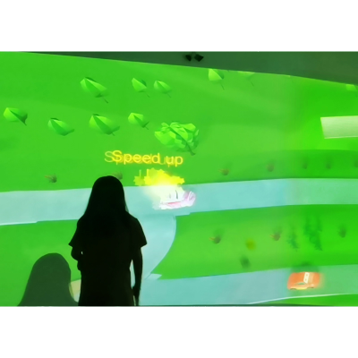 . Hot Sale New Game Racing Car Competition Scene Innovative Interactive Game Smash Ball Long Screen Interactive Wall Game