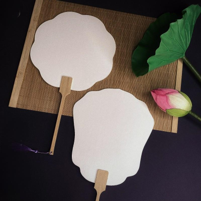 Japanese Calligraphy Style Custom Fan with Artisan Hand-Painted Company Name Fan
