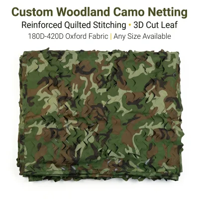 Woodland for Polyester with Reinforced Quilted Base Tear-Resistant Multi-functional Any Size Custom for Outdoor Use