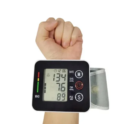 Hospital Wrist Type Sphygmomanometer Wrist BP Meter Electronic Tensiometer Digital Blood Pressure Machine Monitor Device