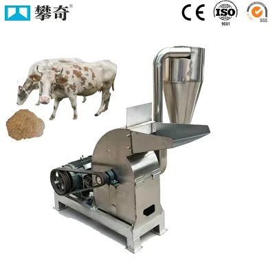 Stainless Steel Automatic Animal Feed Hammer Mill Grinder Machine Grain Corn Maize Crusher Pulverizer for Livestock Poultry Feed