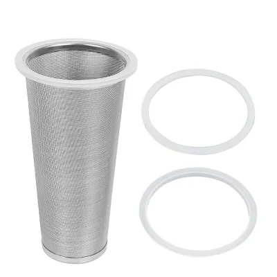 Stainless Steel Mesh Cold Brew Coffee Maker Mason Jar Infuser with Flip Lid Durable Glass for Iced Coffee and Tea