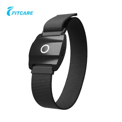 For HW851 LED Luminous Night Running Armband USB Charging Fitness Bracelet Heart Rate Monitoring Outdoor Sports Reflective