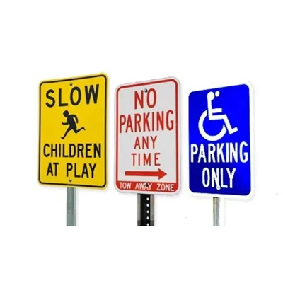 Aluminum Composite Panel (ACP) Reflective Traffic Signs for Road Safety Warning, Durable and High-Visibility Signage