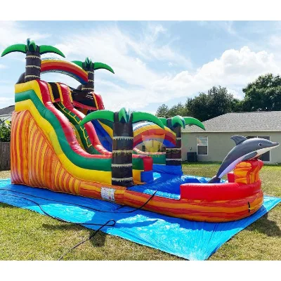 Factory Price Inflatable Water Slide Castle  Inflatable Escape Slide