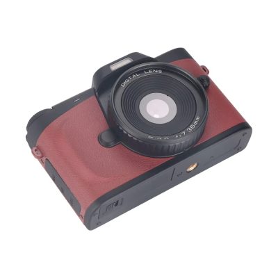 48 MP 4K HD Video Retro Digital Camera 180° IPS Flip Touchscreen 3.0 Inch Screen LED Light for YouTube Recording SD Supported
