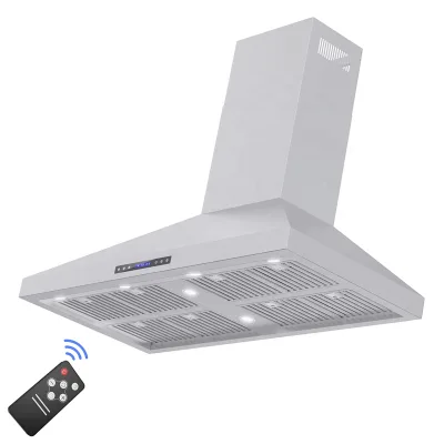 304 Stainless Steel BBQ Extractor Fan Hood 120cm 4-speed Smart Touch Control