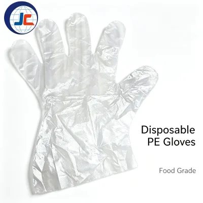 PE Transparent Color Plastic Polyethylene Wholesale Plastic Packaging 100PCS/BAG Disposable Gloves Plastic Gloves