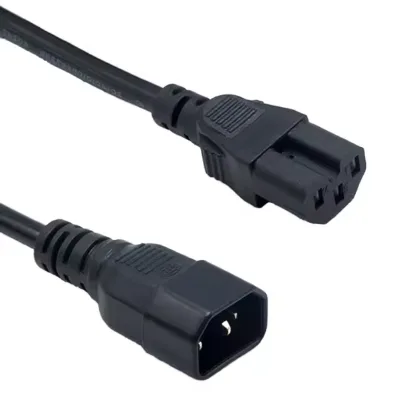 IEC C14 to C15 Power Cord - High-Temp 250V 10A Cable for Servers, UPS & Network Equipment (1.2m)