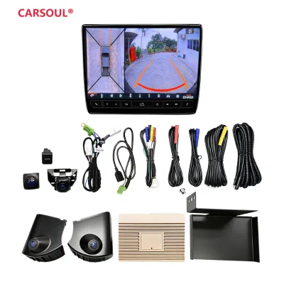 Plug Play Rearview Mirror Camera 360 Panoramic AI 3D Stitching Night Vision for Isuzu D-MAX Non-destructive Installation Kit