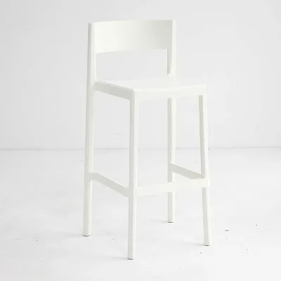 Customized Original Design Modern PP High Bar Stool Bar Chair with Low Back
