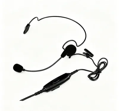 PMLN6542 Behind Head-style Receiver with Boom Microphone and In-line PTT Fit for XIR P3688 XIR C2660 C2620 C1200 Radios