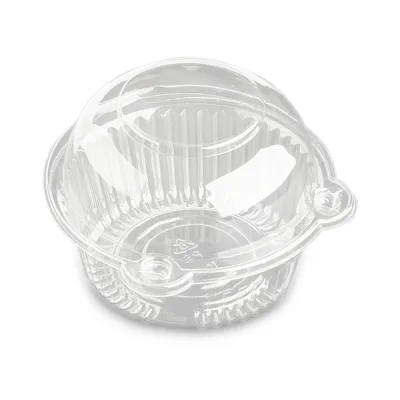 Factory Price Wholesale Custom Disposable Transparent BOPS Clamshell Packaging Boxes for Food Hamburger Bread & Cakes Bulk